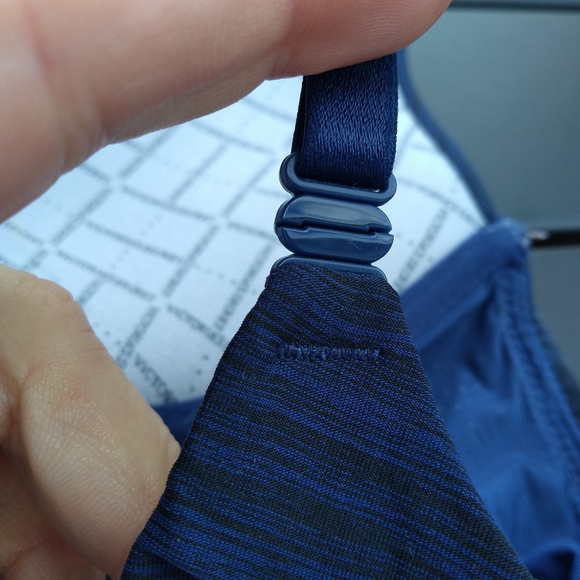 Victoria's Secret Uplift Semi Demi Bra Size 34B, Blue & Black Pattern, U… - Picture 9 of 11